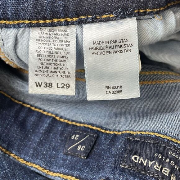 Lucky Brand Men’s Jeans 410 Athletic Straight 36/29 Medium Blue 5 Pocket Cowboy - Picture 10 of 13